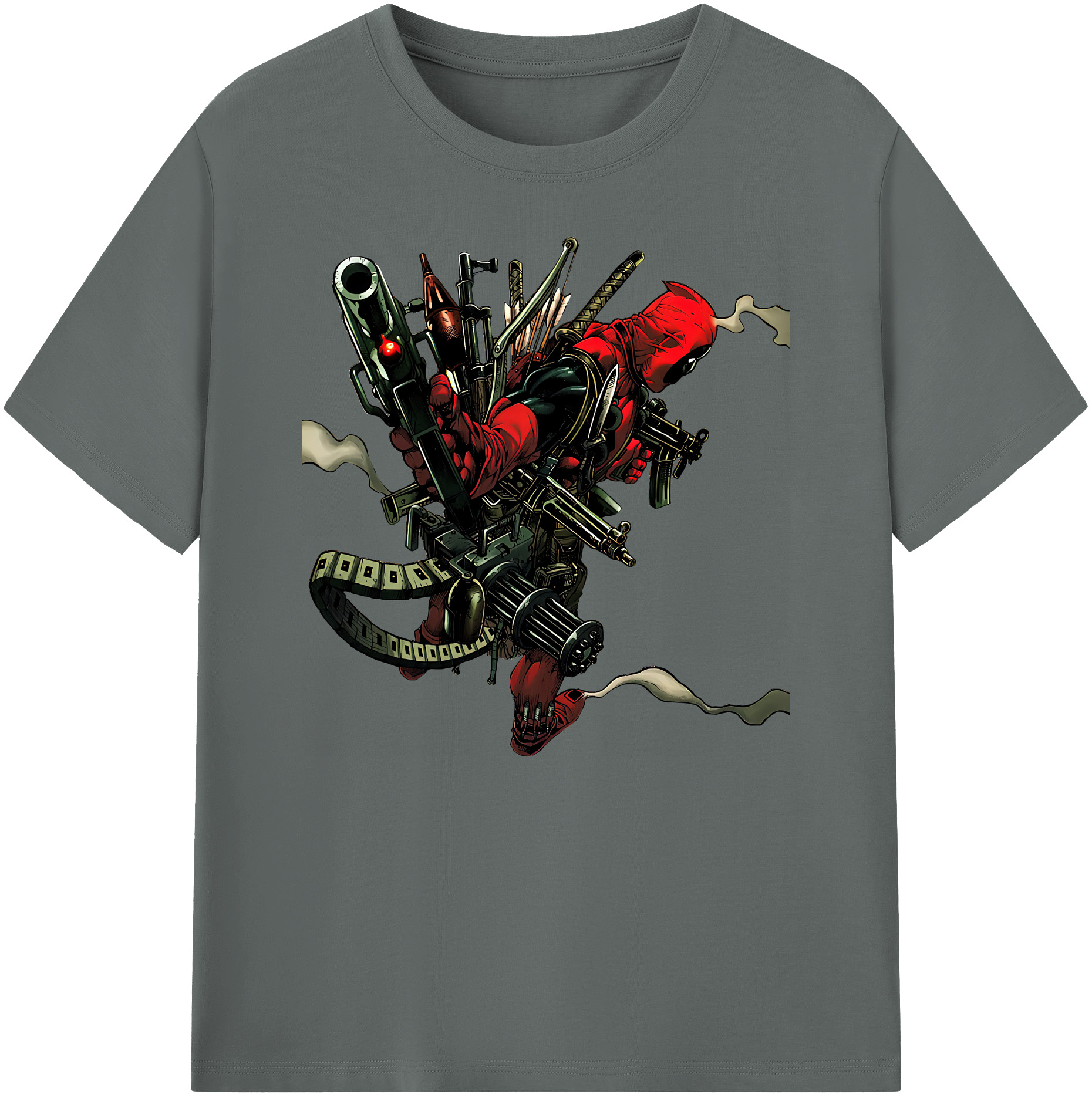 （画像用） Deadpool デッドプール 綿100％ メンズ半袖Tシャツ｜肌触りやわらか＆通気性